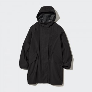 UNIQLO Blocktech Half Coat Siyah | 785-GEUBZO