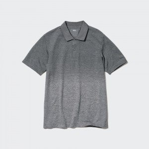 UNIQLO Dry Ex Polo Shirt Gray | 167-UYBMOK