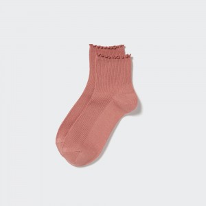 UNIQLO Heattech Thermal Socks Pembe | 708-FTRHDP