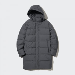 UNIQLO Seamless Down Coat Gray | 236-IQLJSP