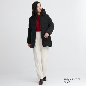 UNIQLO Seamless Down Short Coat Siyah | 041-UTVHSC