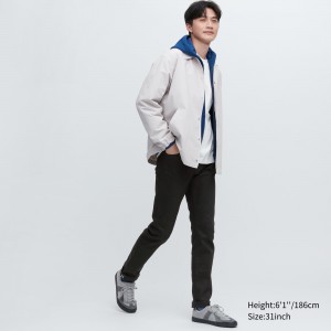 UNIQLO Selvedge Stretch Slim Fit Jeans Siyah | 362-LWFTAU