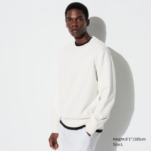 UNIQLO Sweatshirt Beyaz | 716-JKBYHS