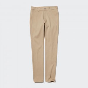 UNIQLO Ultra Stretch Leggings Long Bej Rengi | 158-DASIHF