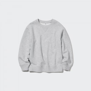 UNIQLO Ultra Stretch Soft Sweatshirt Gray | 352-LUOXGC