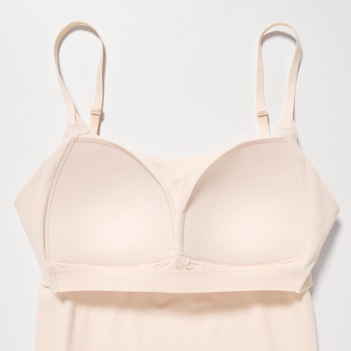 UNIQLO Airism Camisole Bra Top Beyaz | 157-YBPKFZ