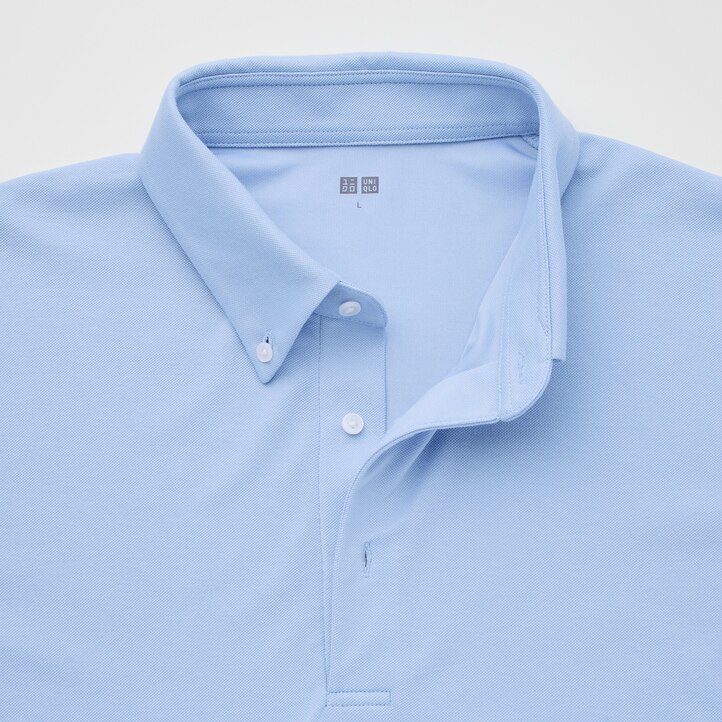 UNIQLO Airism Piqué Polo Shirt 2021 Season Lacivert | 621-CHFTLZ