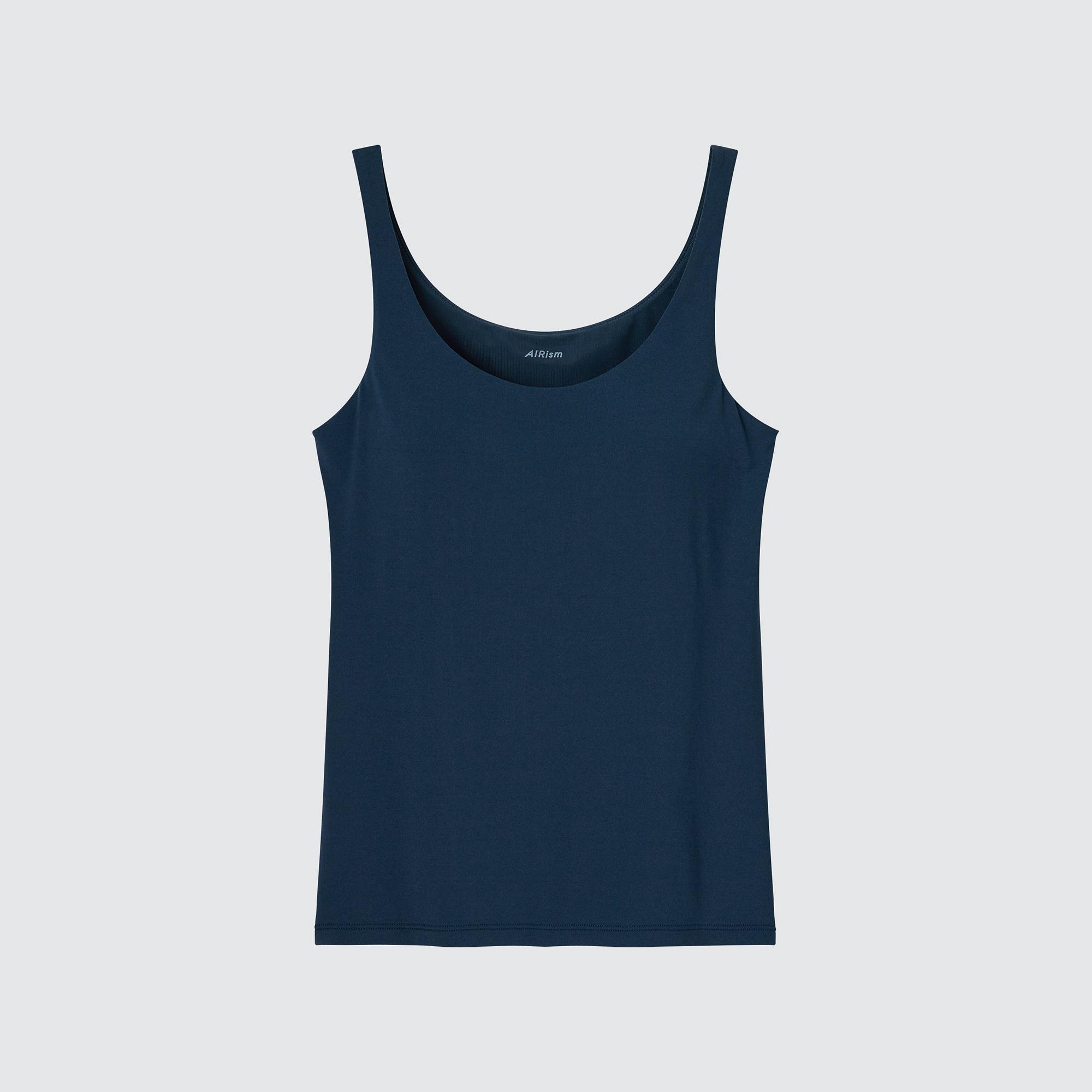 UNIQLO Airism Sleeveless Bra Top Lacivert | 170-RSEGKY