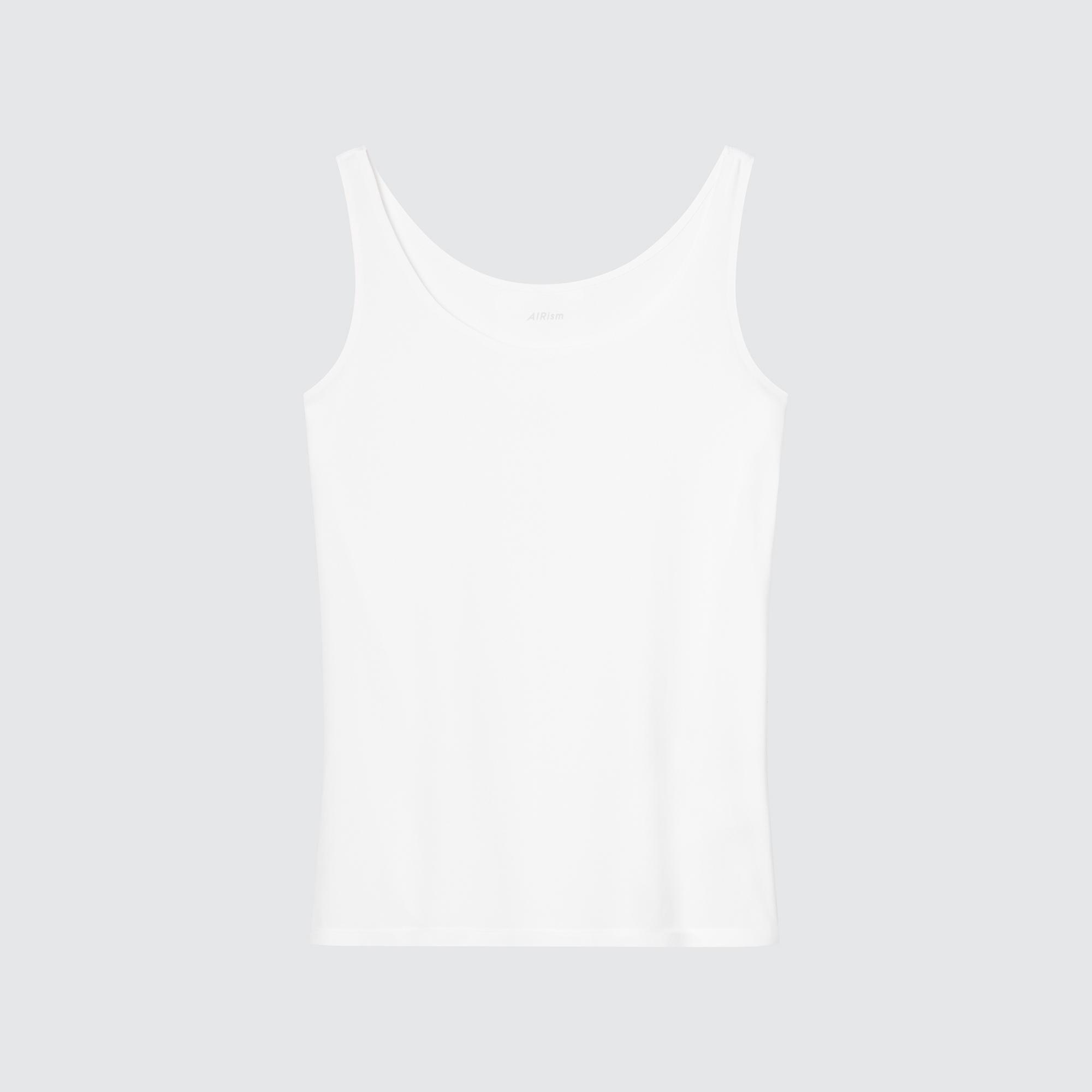 UNIQLO Airism Sleeveless Vest Top Beyaz | 210-GNSUJD