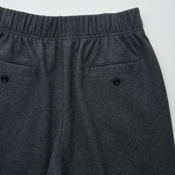 UNIQLO Brushed Jersey Trousers Koyu Kahverengi | 120-JHNQOM