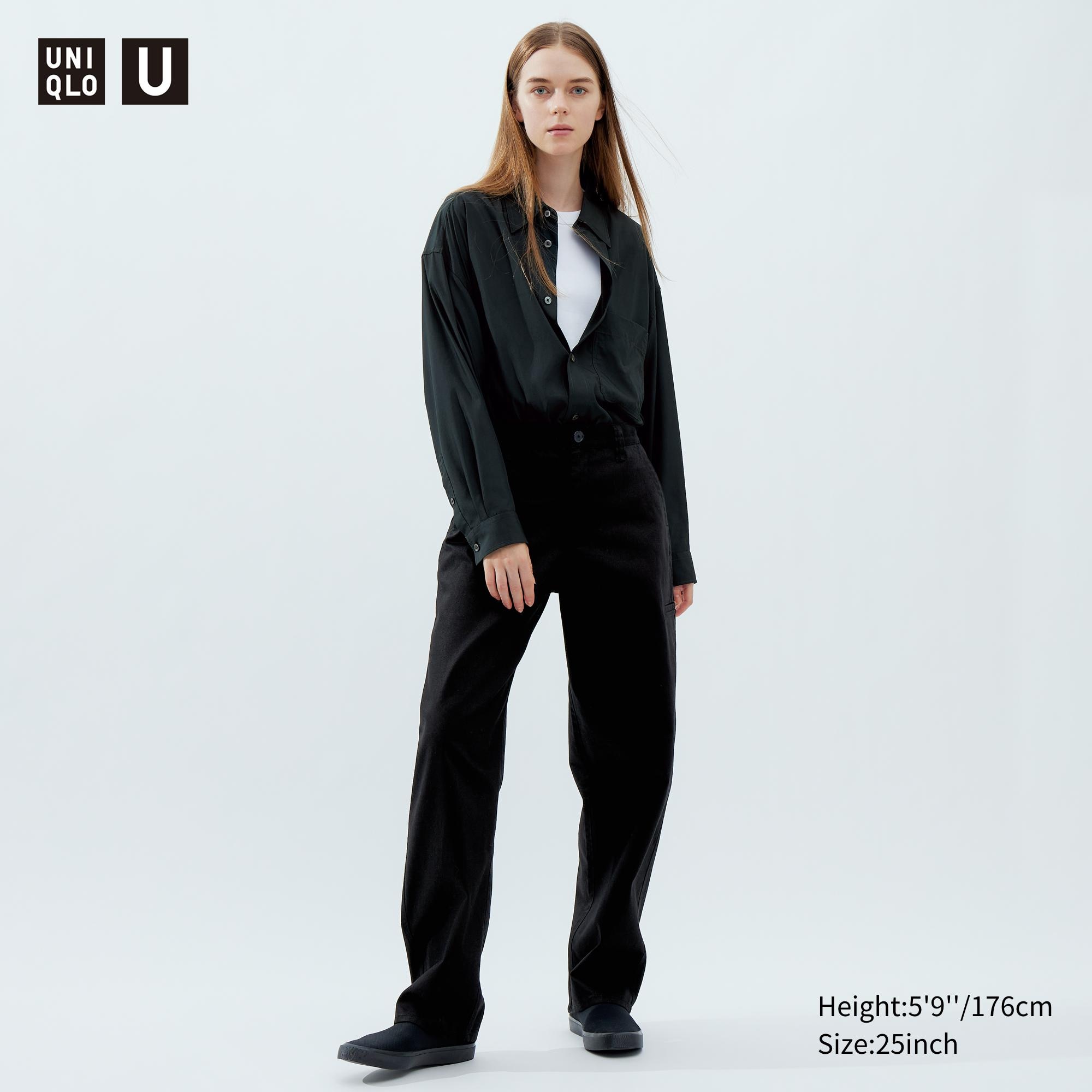 UNIQLO Chino Trousers Siyah | 741-JFHBCQ