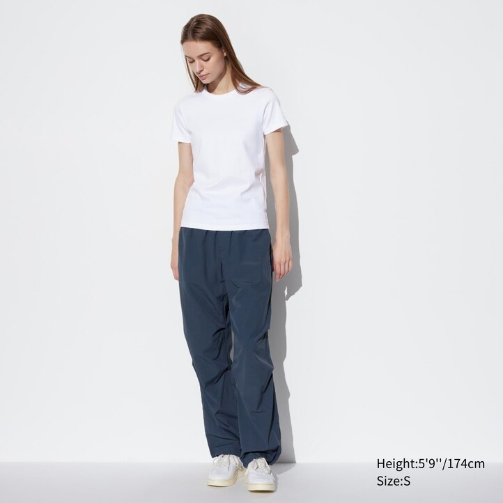 UNIQLO Crew Neck Short Sleeved T-Shirt Beyaz | 928-BEFHGC