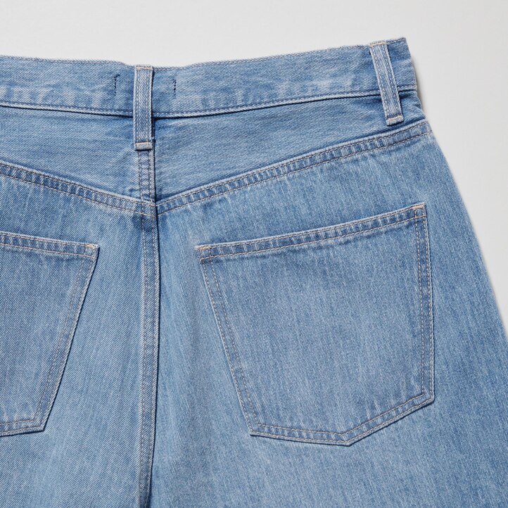 UNIQLO Denim Shorts Mavi | 830-JHOKLG