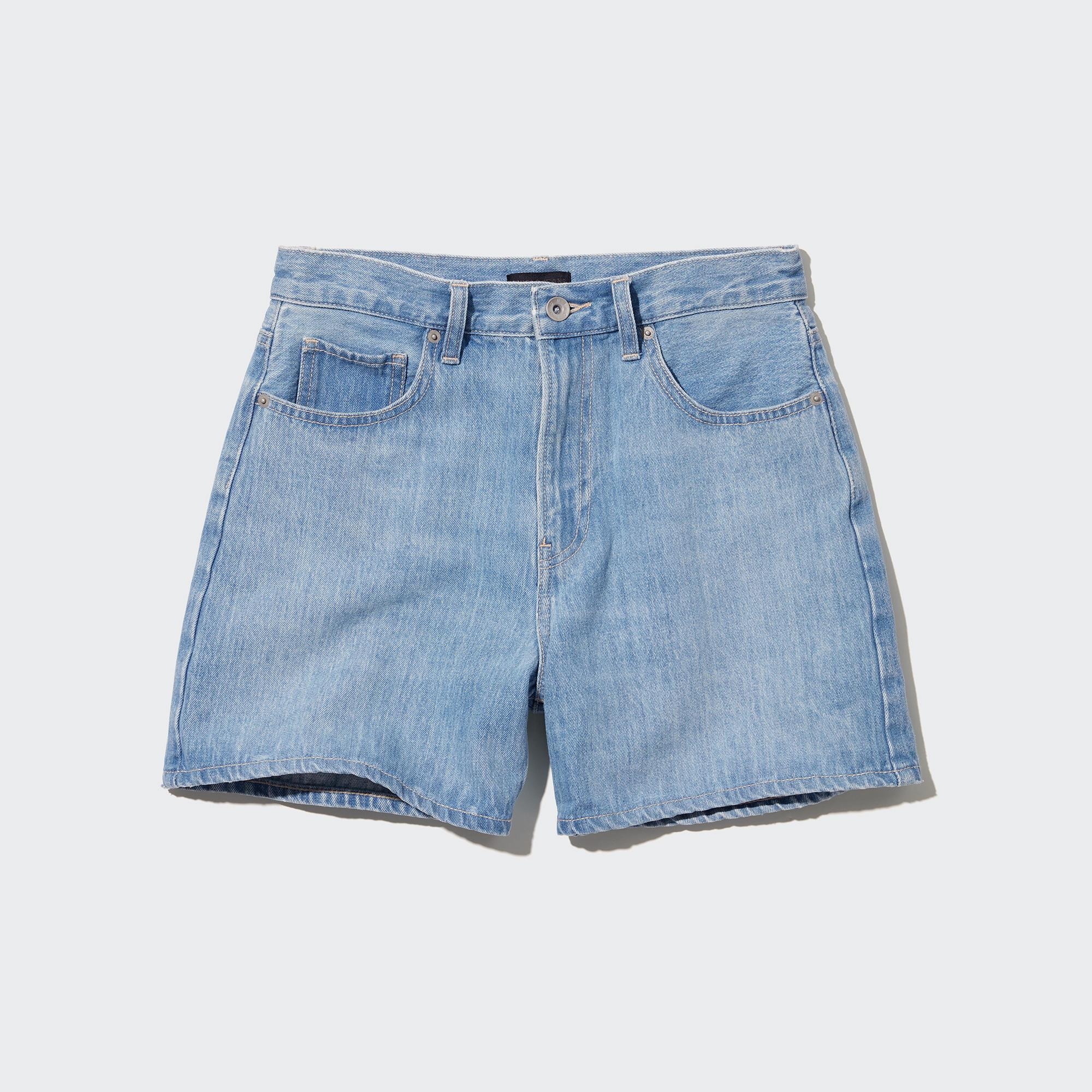 UNIQLO Denim Shorts Mavi | 830-JHOKLG