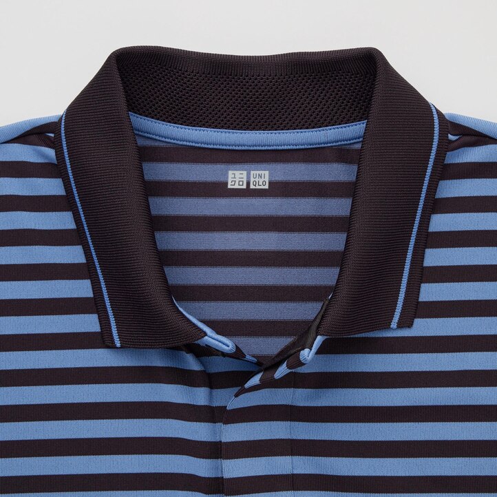 UNIQLO Dry Ex Polo Shirt Adam Scott Mavi | 392-JDOYCT