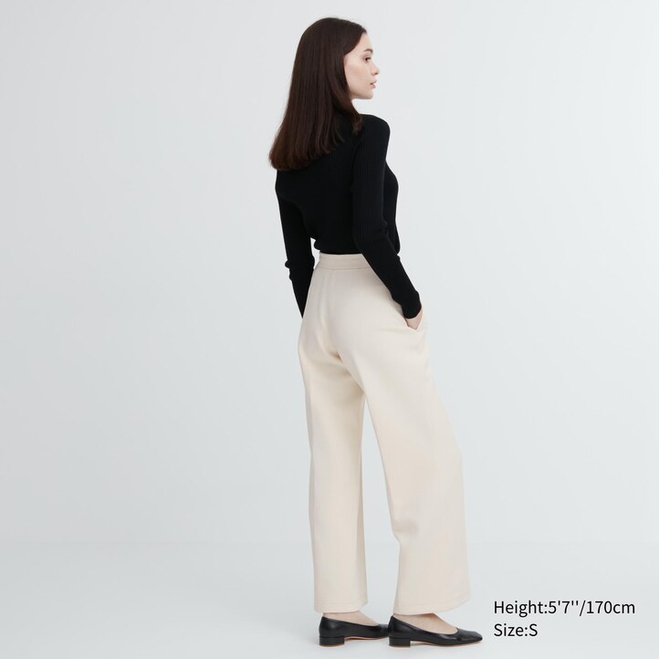 UNIQLO Dry Straight Leg Joggers Beyaz | 194-YLHBTJ