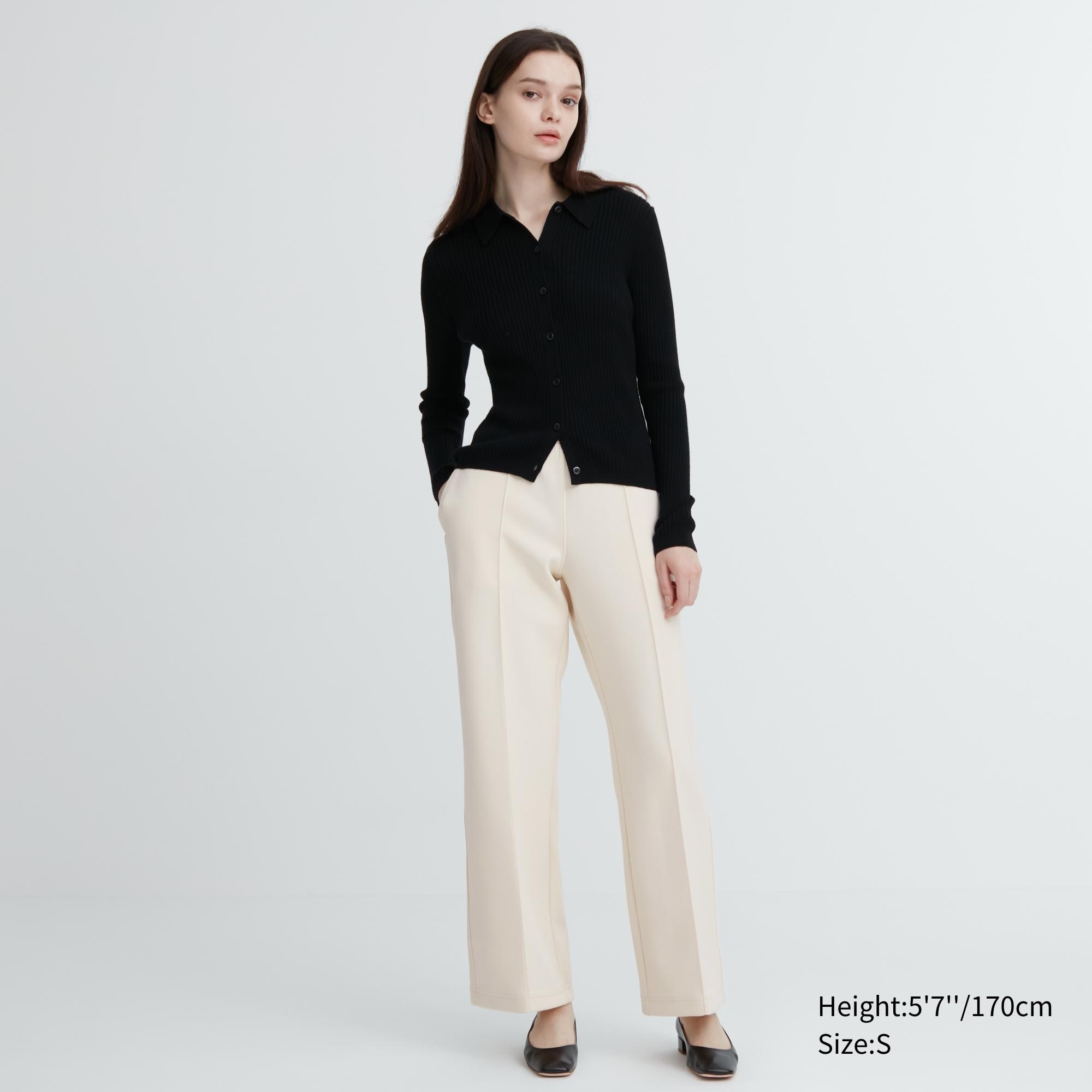 UNIQLO Dry Straight Leg Joggers Beyaz | 194-YLHBTJ