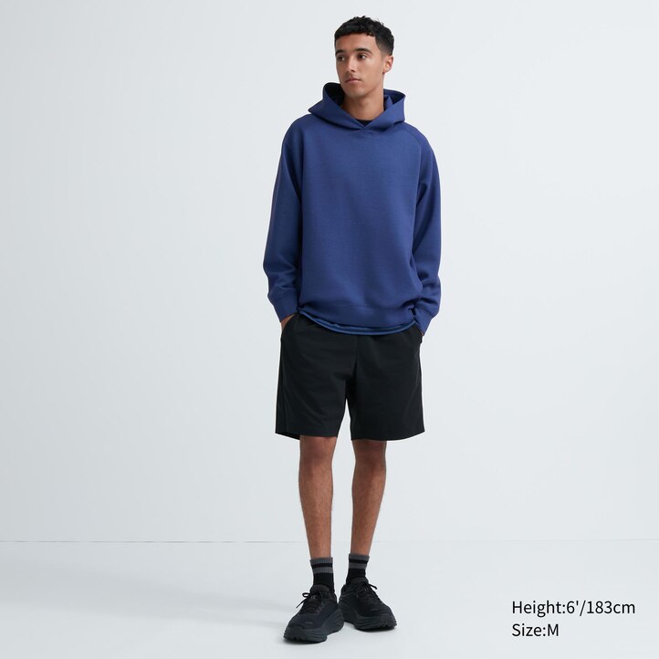 UNIQLO Dry Sweat Stretch Pullover Hoodie Gray | 831-DQLXNE