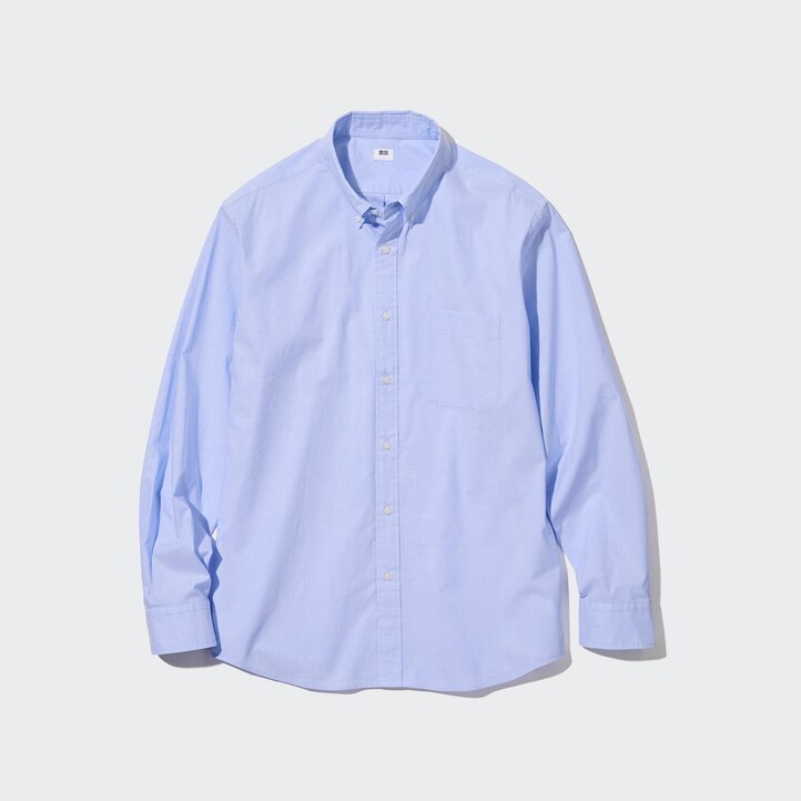 UNIQLO Extra Fine Cotton Broadcloth Long Sleeve Shirt Beyaz | 746-YWZXKR