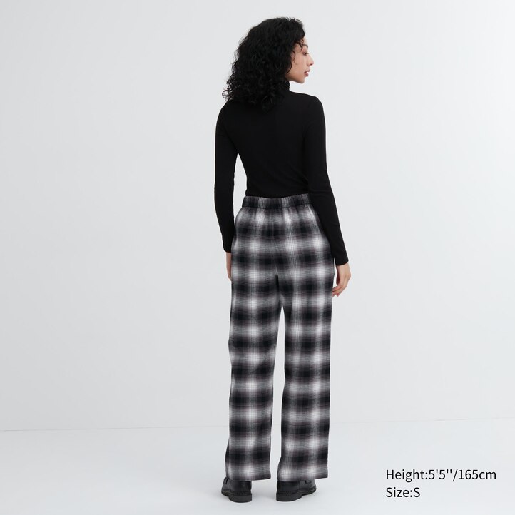 UNIQLO Flannel Trousers Gray | 360-PCFIJZ