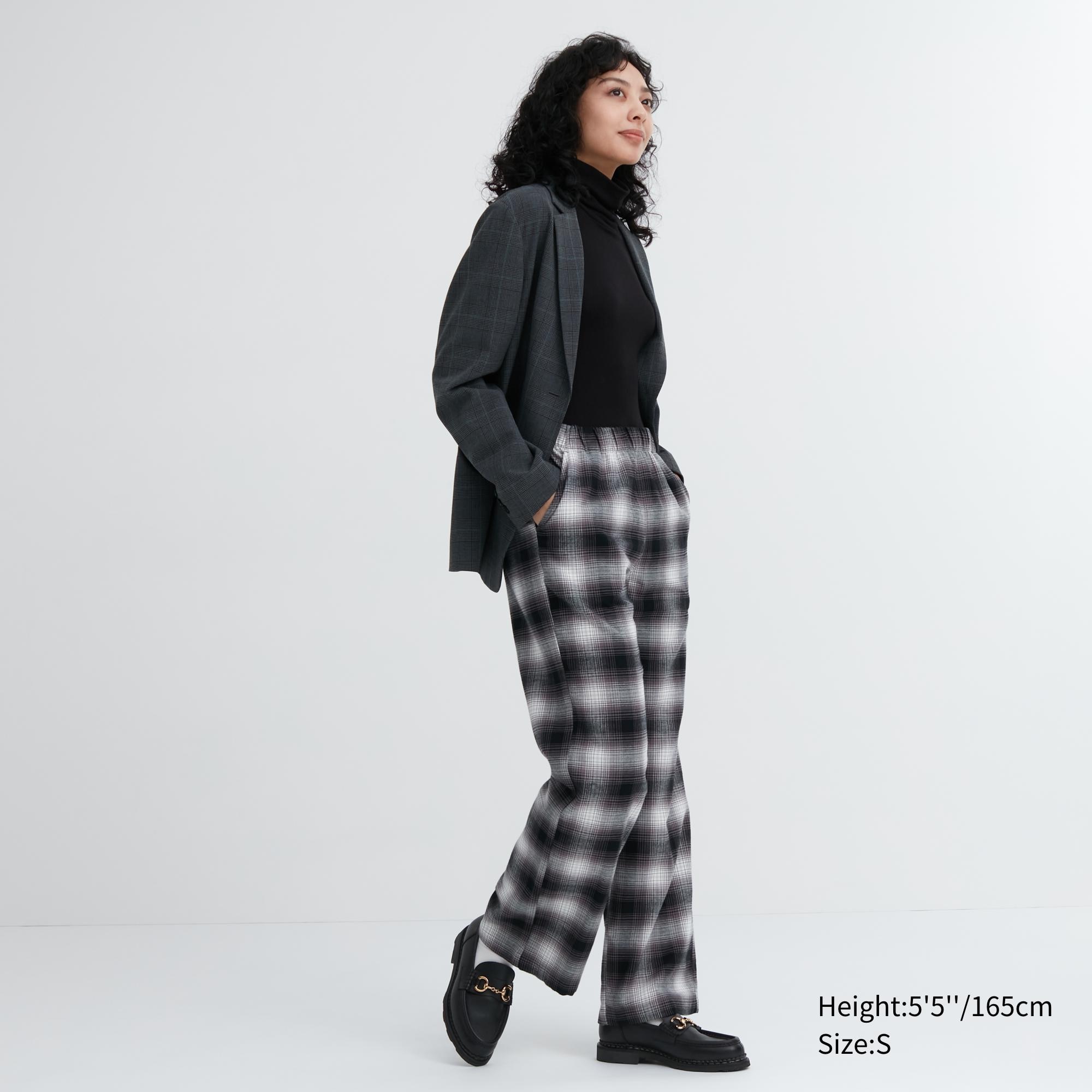 UNIQLO Flannel Trousers Gray | 360-PCFIJZ