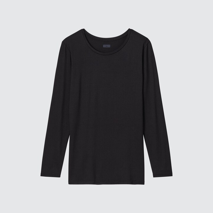 UNIQLO Heattech Crew Neck Long Sleeved Thermal Top Koyu | 128-CRKNDM