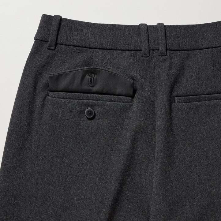 UNIQLO Heattech Pleated Trousers Koyu Kahverengi | 308-ANSOYZ