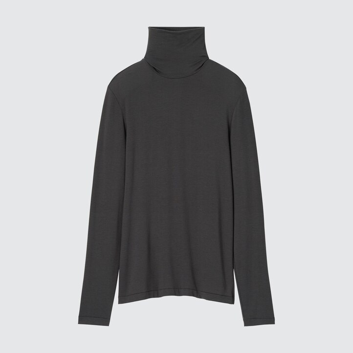 UNIQLO Heattech Ultra Light Turtleneck Long Sleeved Thermal Top Turuncu | 790-ELWVAP