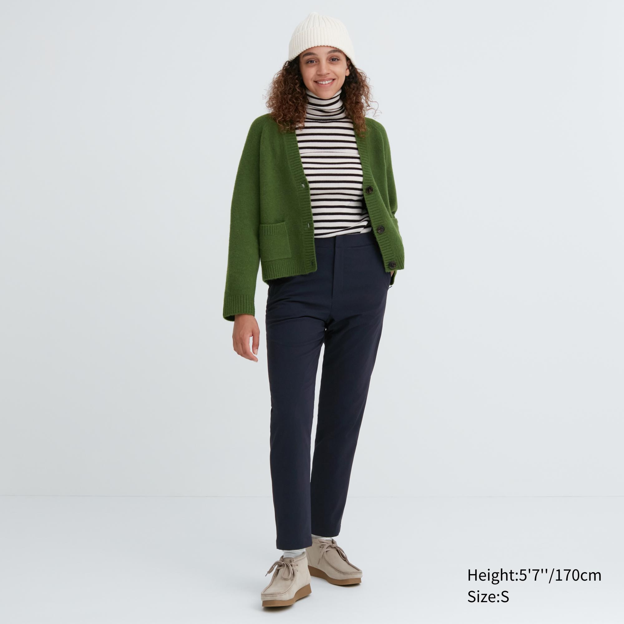 UNIQLO Heattech Warm Lined Trousers Lacivert | 820-IFJMWK