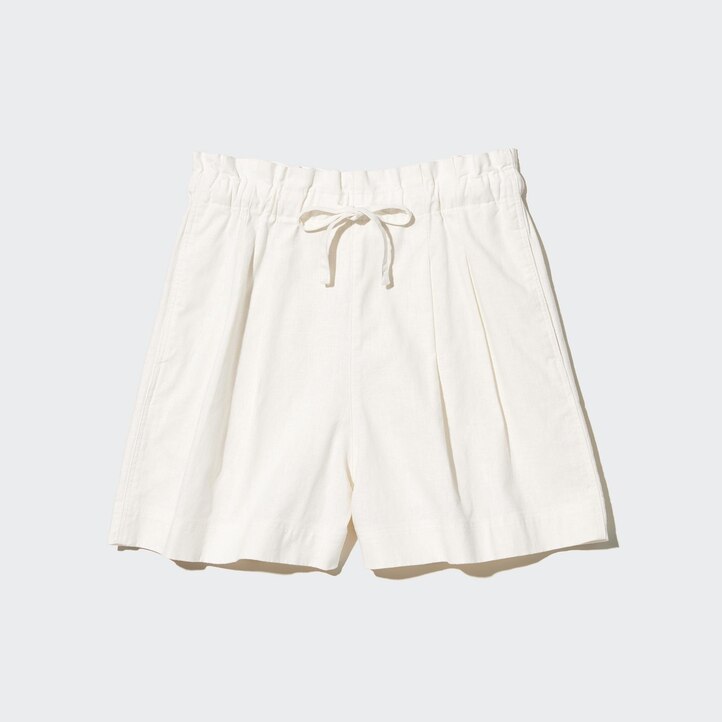 UNIQLO Linen Cotton Shorts Bej Rengi | 632-CSYOWX