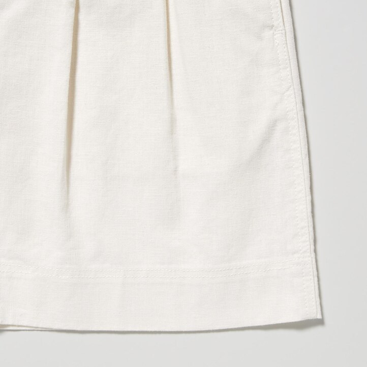 UNIQLO Linen Cotton Shorts Bej Rengi | 632-CSYOWX