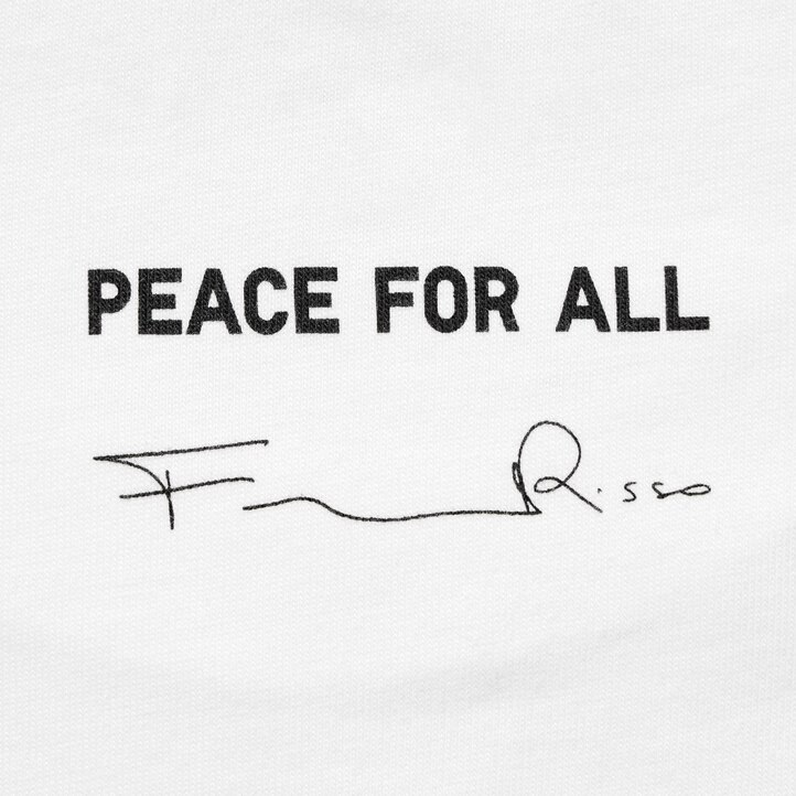 UNIQLO Peace For All Graphic T-Shirt Francesco Risso Beyaz | 107-RVYHPS