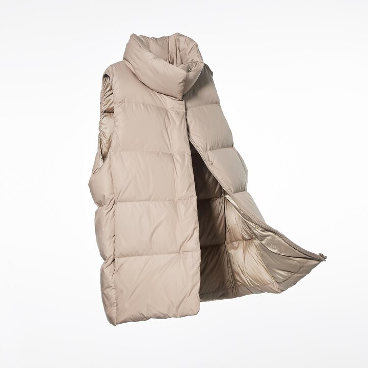 UNIQLO Powder Soft Down Vest Nanodesign Beyaz | 843-FKWJVN