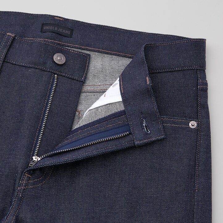 UNIQLO Selvedge Stretch Slim Fit Jeans 2021 Season Lacivert | 032-FGLTMP