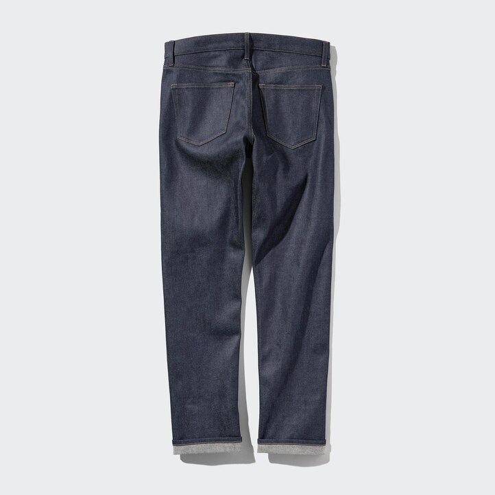 UNIQLO Selvedge Stretch Slim Fit Jeans Siyah | 023-XUYEQV