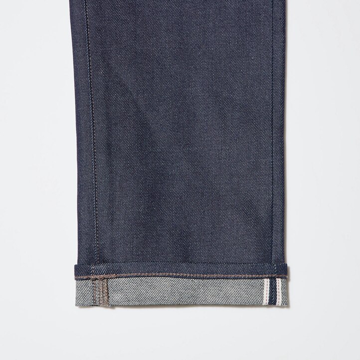 UNIQLO Selvedge Stretch Slim Fit Jeans Siyah | 023-XUYEQV