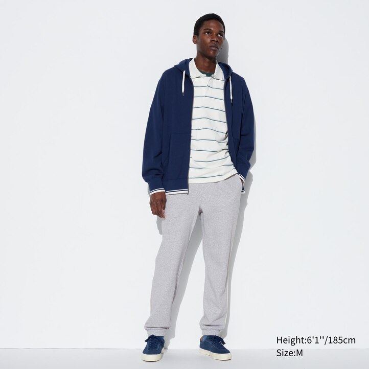 UNIQLO Side Stripe Joggers Long Gray | 970-KCFARP