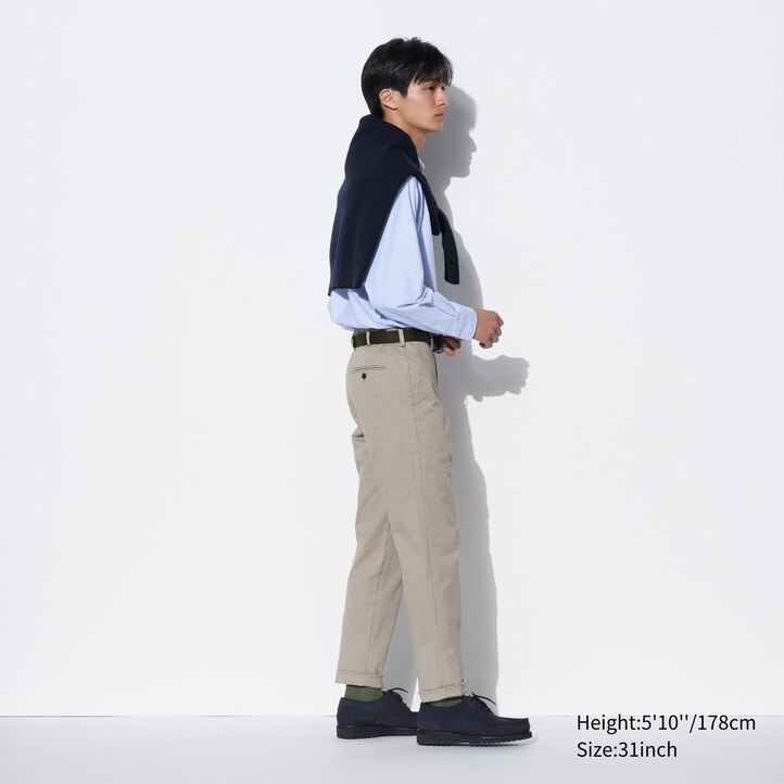 UNIQLO Slim Fit Chino Trousers Koyu | 412-PQRJFB