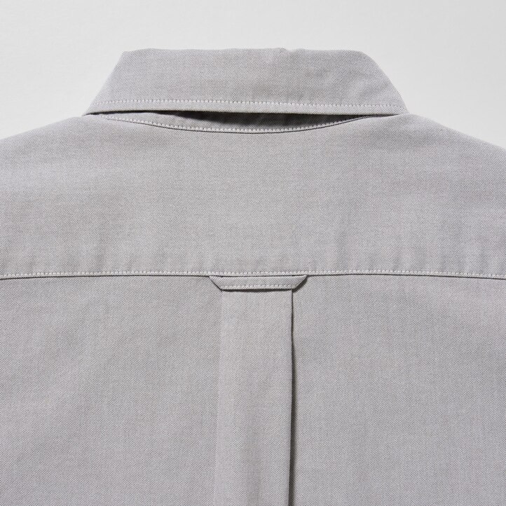 UNIQLO Slim Fit Oxford Shirt Gray | 238-PVAMCW