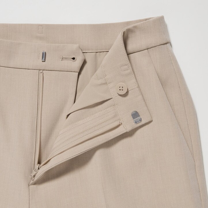 UNIQLO Smart Ankle Length Trousers Bej Rengi | 165-UQTZFV