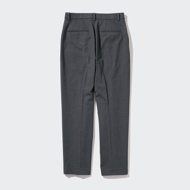 UNIQLO Smart Ankle Length Trousers Gray | 561-GFEIXO