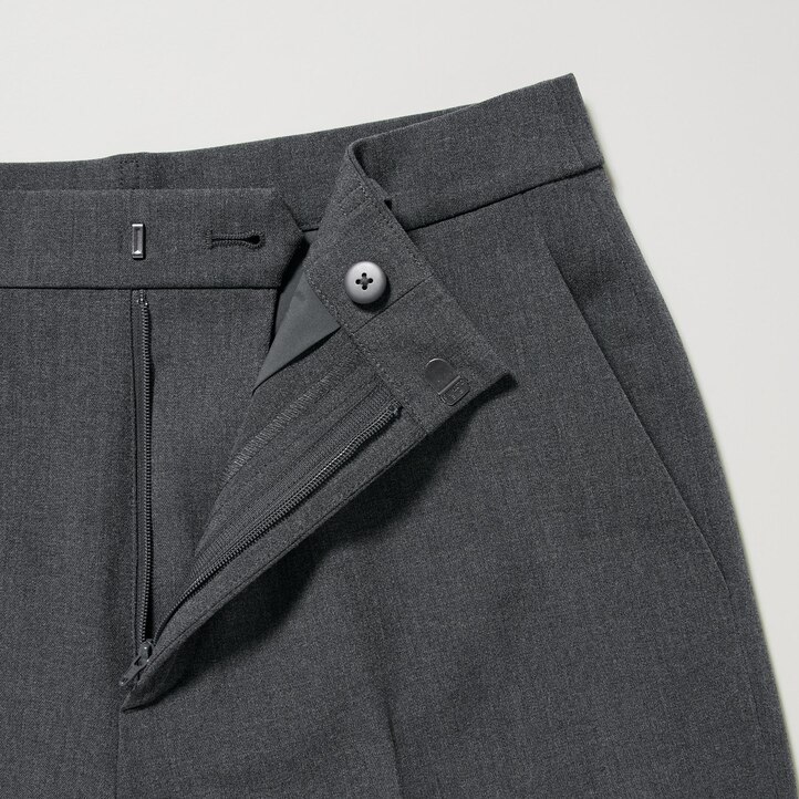 UNIQLO Smart Ankle Length Trousers Gray | 561-GFEIXO