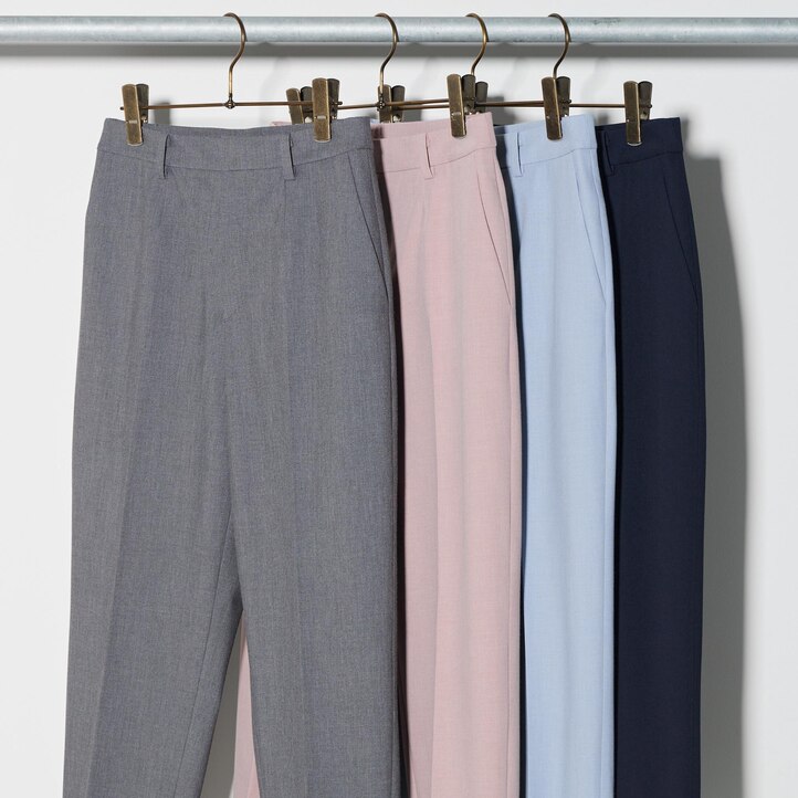 UNIQLO Smart Ankle Length Trousers Long Bej Rengi | 536-JXITCW