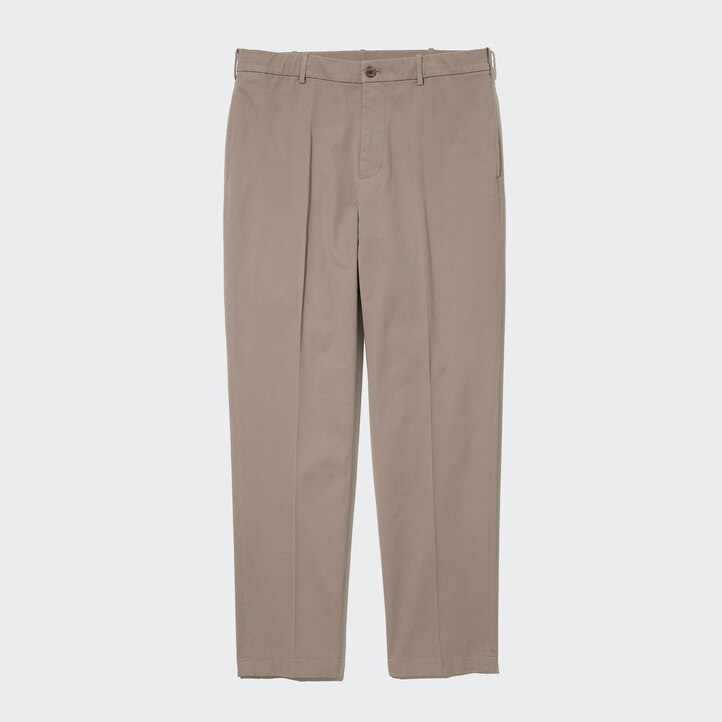 UNIQLO Smart Cotton Ankle Length Trousers Long Beyaz | 318-MNZQXH