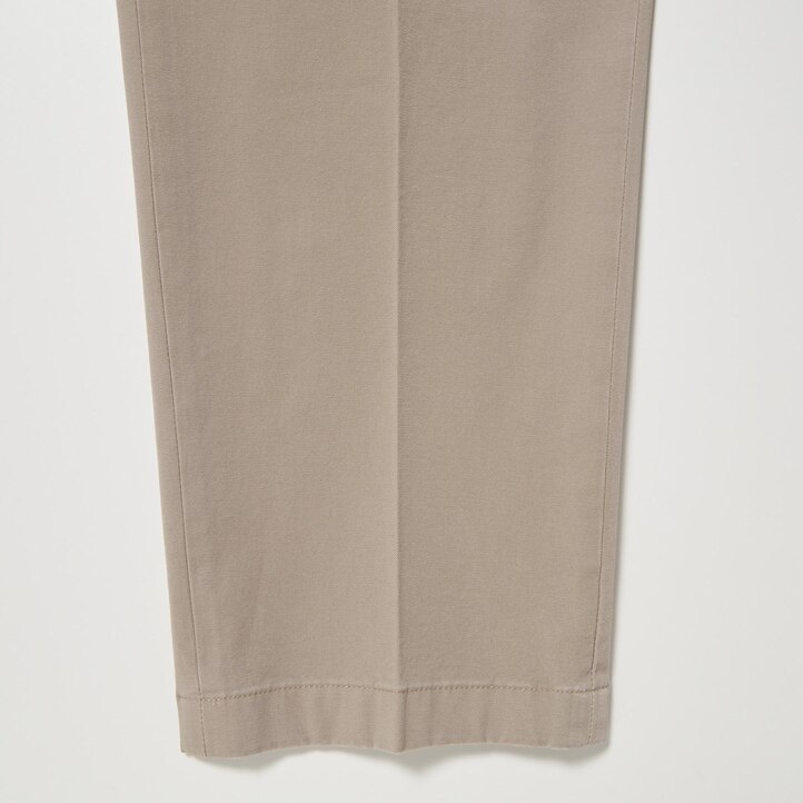 UNIQLO Smart Cotton Ankle Length Trousers Long Lacivert | 809-HZFPSY