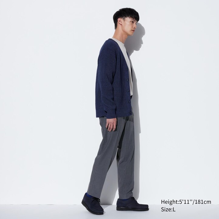 UNIQLO Smart Gunclub Checked Ankle Length Trousers Gray | 695-VFAKCM