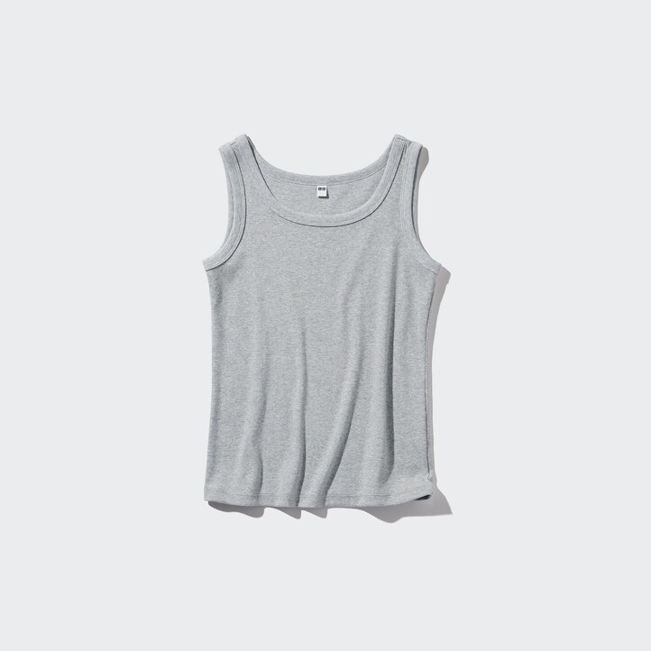 UNIQLO Soft Ribbed Vest Top Beyaz | 968-QGPYIA