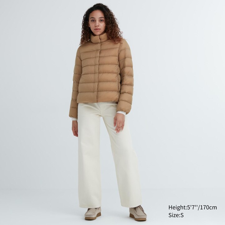 UNIQLO Ultra Light Down Jacket Bej Rengi | 857-OXEAZG