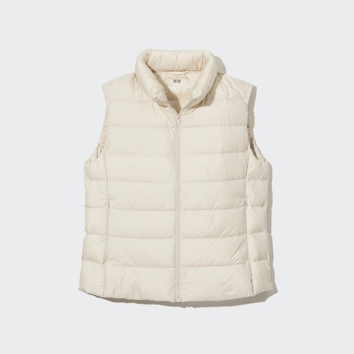 UNIQLO Ultra Light Down Vest Beyaz | 794-MYCVUH