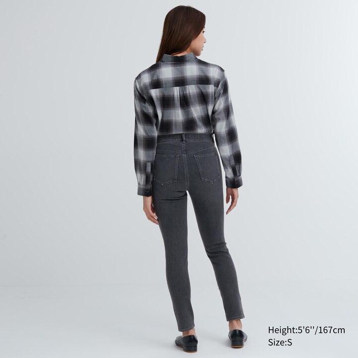 UNIQLO Ultra Stretch Denim Leggings Koyu | 037-EMBUYK